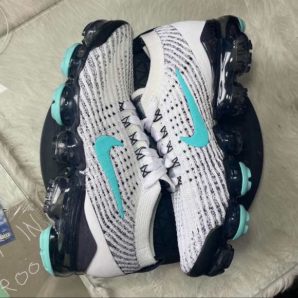 🆕 Nike Wmns Air VaporMax Flyknit 3 'Tiffany Teal' - Picture 9 of 12